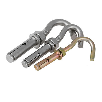 গুণমান  Ring Hook Concrete Sleeve J Type Expansion Anchor Bolts Zinc Plated Stainless Steel কারখানা